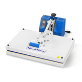 Manual Heat Press 110V 1.87HP/1400W - Teflon-Coated Aluminum Heating Plate, Iron Worktable, High Pressure for Heat Transfer