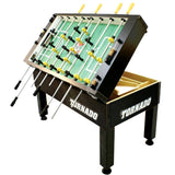 Tornado Tournament 3000 Foosball Table - Made in the USA - Commercial Quality for the Home - Incredible Table Soccer Game (3 Man Goalie, Black)