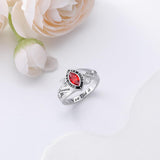 Oseew 2027 High School Class Ring for Women College (White Gold)