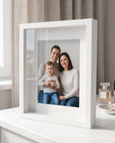 XAICE 8.7x10.8 Shadow Box Frame Display Case, Real Glass, Sturdy Memory Shadows Boxes Frames for Tabletop and Wall, Newlyweds 、Artisans Gifts
