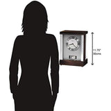 Mantel Clock II 549-734 - Modern Aluminum with Quartz, Single-Chime Movement Howard Miller