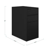 Martha Stewart Kayden Home Office Modular File Cabinet with 3 Drawers