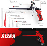 Professional Expanding Foam Spray Gun, 20 Insulation Guns + 180 Extenders