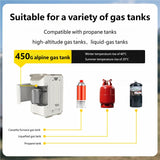 HEAXEHNO E1 Portable Propane Water Heater - Instant Hot Water On-Demand & Constant Temperature, 100-Min Ultra-Long Battery Life, All-Season Camping Shower for RV, Hiking, Fishing & Glamping