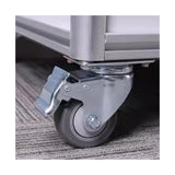 Mobile Library Storage Cart - Adjustable Height Rolling Return Cart with Silent Operation for Archive & File Organization