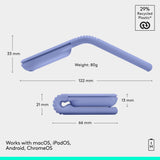 Logitech Mobi Fold Foldable Wireless Mouse with Quiet Click, Lilac