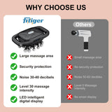 Fitiger Deep Tissue Massager Gun for Back, Shoulder and Neck Pain Relief, Powerful Shoulders, Back Massager, Legs, Foot Massager & Full Body Muscle Recovery with 20 Massage Heads, 3 Modes & 30 Speed