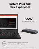 Lenovo Docking Station USB-C Universal Business Dock – Dual Display (1 DP 1.4 & 1 HDMI 2.0) – 65W Charging for Laptop