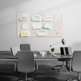 MaxGear Extra Large Bulletin Board 72" x 48", Light Tan Felt Wall Tiles
