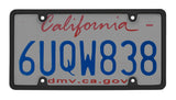 License Plate Protector, Pair of Unbreakable Clear License Plate Covers, Plastic Car Front/Rear License Plate Covers Compatible with American Standard Car
