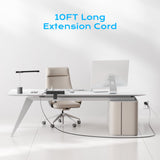 Desk Clamp Power Strip 10FT, Acozvin 40W Total Fast Charging Station