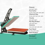 Heat Press Machine, Slide-Out Semi-Automatic T Shirt Press Machine, 110V 2000W Clamshell Heat Press,