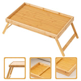 Foldable Lap Desk Holder with Storage for Bed Laptop Work