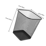 ULTECHNOVO 2pcs Metal Mesh Wastebasket Trash Can Paper and Light Waste