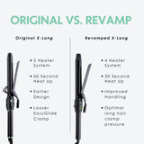 MINT REVAMP X-Long Barrel 1.25 Inch Curling Iron — Easier & Faster Styling for Long Hair | Truly Ionic Even Heat Ceramic Curling Iron 1 1/4 Inch | Professional Optimized Clamp for Smooth Salon Curls
