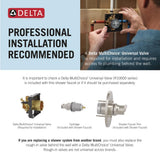 Delta Faucet Albion 14 Series Single-Handle Tub and Shower Faucet Set, Brushed Nickel Shower Trim with In2ition 2-in-1 Dual Shower Head, Spotshield Brushed Nickel T144855-SP-I (Valve Not Included)