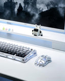 GravaStar Mercury M2 Wireless Gaming Mouse, 5 Dynamic Lightsync RGB (White)