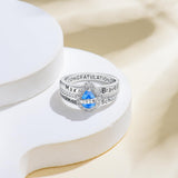 Oseew 2027 Custom Birthstone Class Ring for Women Men (Pear)