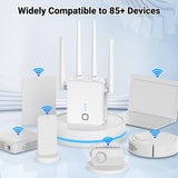 WiFi Extender, 2026 Fastest WiFi Booster 1200Mbps Dual Band (5GHz/2.4GHz) WiFi Extenders Signal Booster for Home