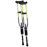 York Nordic - Spring Cushion Crutches Perfect for Sports Injuries and Travel - Heights 4'7" to 6'6" - Adjust Down to 22" for Travel