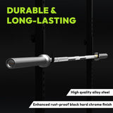 HANDBODE Squat Rack, 7ft Barbell, Weight Bench, Weight Plates Set 370 lb, Home Gym Equipment, Silver