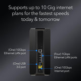 Nighthawk Tri-Band WiFi 7 Router (RS700S) - Security Features, BE19000 Wireless Speed (up to 19Gbps