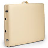 Folding Massage Table with Carrying Case - Cream Saloniture