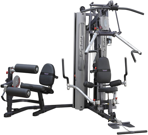 Body-Solid (G10B) Multi-Station 210lb Weights Stack Bi-Angular Gym Machine with Leg Press Attachment, Arm & Leg Strength Training Equipment, Functional Exercise Workout Station Body-Solid