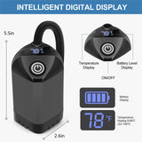 Debraltanner Portable Shower for Camping with 7800mAh Battery, Rechargeable Camping Shower with Intelligent LED Display, 3 Spray Modes, IPX8 Waterproof Outdoor Camp Pump for Hiking, Travel, Car, Pet