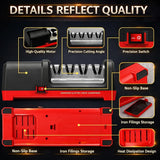 4-Stage Electric Knife Sharpener, Heavy Duty Knife Sharpener with 20° Precision Angle for Straight, Serrated & Ceramic Knives, 100% Diamond Abrasive, Resin Polishing