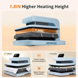 Embossing Machine, Heat Press Machine Digit 15x15 Sublimation Essential Bundle for T Shirts, Sublimation, Heat Press(C)