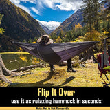 Sunyear Camping Hammock, Portable Single & Double Hammock with Net, 2 Person Hammock Tent with 2 * 10ft Straps, Best for Outdoor Hiking Survival Travel