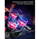 QERTYHJK Gaming Laptop 12-17 Inch Cooling Screen Pad Cooler Stand