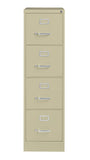 Office Dimensions Commercial 4 Drawer Letter Width Vertical File Cabinet, 22" Deep - Putty