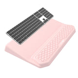 2-in-1 Ergonomic Keyboard Stand with Wrist Rest, Pink
