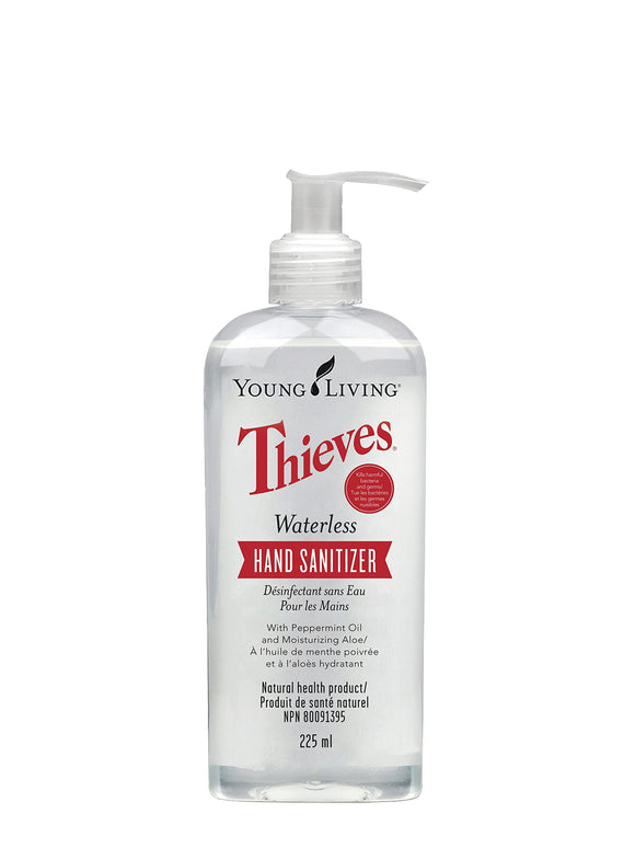 Thieves Waterless Hand Purifier 7.6 Oz - Hand Sanitizer Spray Pump, Travel-Friendly, Young Living Essential Oils, Spicy-Sweet Aroma Everyone Will Love Young Living