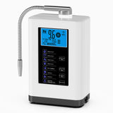 Curety Alkaline Water Ionizer Machine, Water Machine PH 4-10.5 for Alkaline & Acidic Water, 5 Titanium Plates, Up to -500mV ORP, 8,000L Filter, 7 Water Settings, Auto-Cleaning, Intelligent Voice