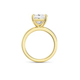 MSBLUE® Size 6 2ct Princess Cut Moissanite Engagement Ring