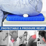 Egg Gel Seat Cushion, Breathable Gel Cushion Chair Pads with Non-Slip Cover for Home Office Car Wheelchair