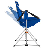KingCamp Hammock Camping Chair Swinging Recliner Chair for Backyard Lawn Beach Camp Outside Indoor Adults Portable Lounger Folding Chair Hold Up to 300lbs with Carrying Bag Cup Holder (Blue/Grey)