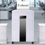 Electric Shredder，8-Sheet granular Cut Paper CD Credit Card Shredder with 23 Gallon Waste Home Office Shredder