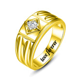 Oseew mens moissanite band ring 1CT Men Moissanite Ring mens moissanite ring 10k gold