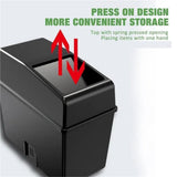 UCZAUXBVA 2L Push‑Lid Car Trash Can Garbage Bin for Vehicle Interior