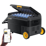 BougeRV 12 Volt Car Refrigerator, CRS 42 Quart Portable Fridge Freezer with APP Control, -4℉ to 68℉ Compressor Electric Cooler