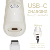 Unibono Pubic Hair Trimmer Women - Waterproof Bikini Trimmer, Rechargeable 3-in-1 Electric Razor, Personal Trimmer Groomer for Body Hair, Cordless Lady Shaver for Legs, Underarms, Face (Cream,LY)