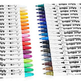 TRANSON 36 Color Bold and Fine Dual-tip Acrylic Paint Pen Set for Canvas Rock Wood Leather Ceramic DIY Painting
