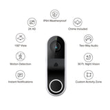 Kasa 2K Smart Video Doorbell Camera Hardwired w/Chime, KD110