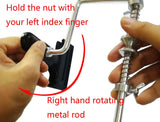 SLMOZKA Fishing Line Spooler Silver Reel Winder Spool Tackle Winder spooling Station Winding System Ultimate Line (B-with Clamp)