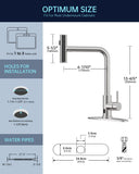 APPASO Touchless Kitchen Faucet with Pull Down Sprayer, Waterfall Motion Sensor Kitchen Sink Faucet Touchless, Brushed Nickel Stainless Steel Single Handle Hands-Free Sink Faucet