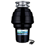 Eco Logic 1 1/4 Horsepower Garbage Disposal with Removeable Splash Guard, Attached Power Cord and Standard 3-Bolt Mounting System, Continuous Feed Disposer